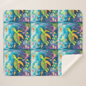 絵を描亀 シェルパブランケット (正面(横))