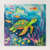 絵を描亀 ジグソーパズル (縦)