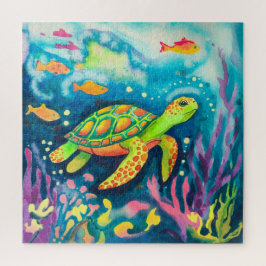 絵を描亀 ジグソーパズル