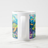 絵を描亀 ジャンボコーヒーマグカップ (裏面)