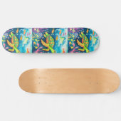 絵を描亀 スケートボード (横)