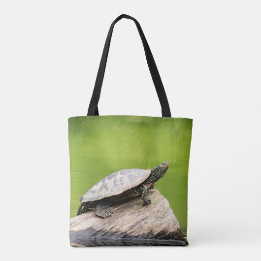 絵を描亀 トートバッグ (裏面)