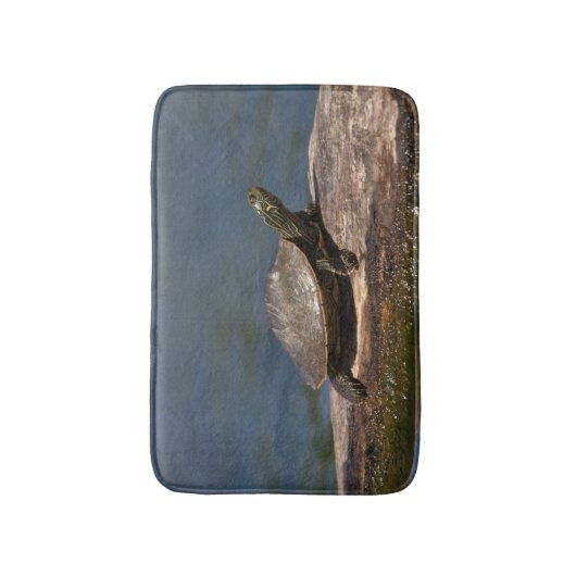 絵を描亀 バスマット (正面縦)