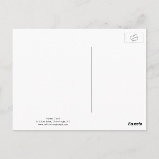 絵を描亀 ポストカード (裏面)