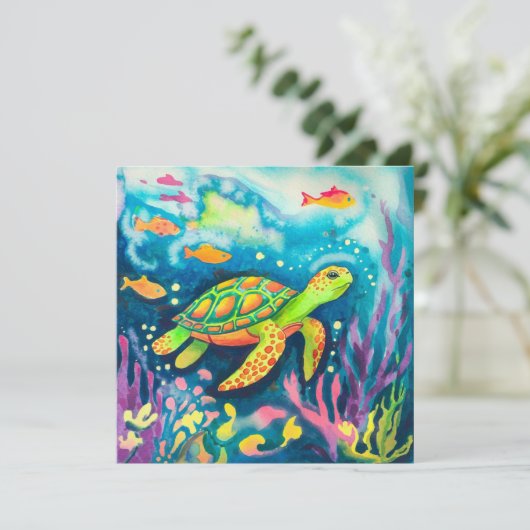 絵を描亀 招待状 (スタンド正面)