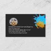 絵を描割り付け壁道用具 名刺 (裏面)