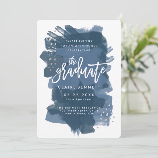 絵を描卒業招待状 招待状 (スタンド正面)