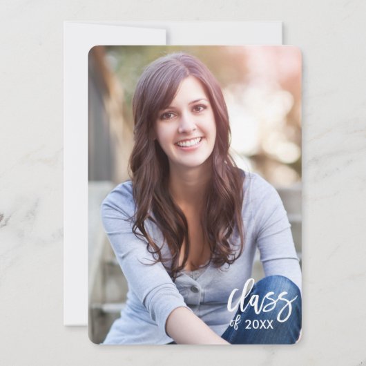 絵を描卒業招待状 招待状 (裏面)