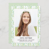 絵を描卒業発表招待状 招待状 (正面/裏面)