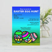 絵を描卵イースターエッグ狩り招待状 シーズンカード (スタンド正面)