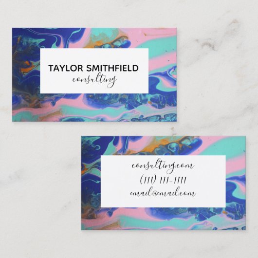 絵を描名刺 名刺 (正面/裏面)