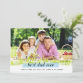 絵を描和紙テープ父の日札 カード (スタンド正面)