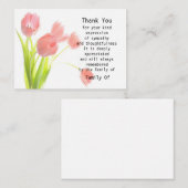 絵を描唇サンキューカード ノートカード (正面/裏面)