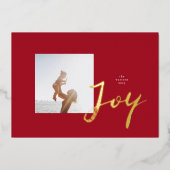 絵を描喜び |フォトフレーム |ミニマルな愛 箔シーズンカード (正面)