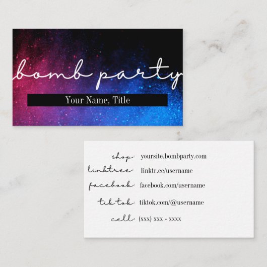 絵を描噴霧 名刺 (正面/裏面)