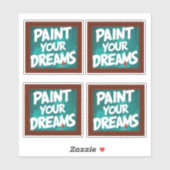 絵を描夢 シール (シート)