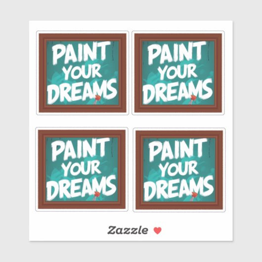 絵を描夢 シール (シート)