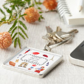 絵を描女の子と同じフランスのさ – 美学 キーホルダー (側面)