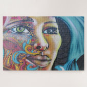 絵を描女 ジグソーパズル (横)