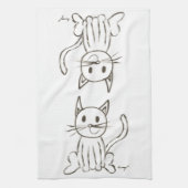 絵を描子猫キッチンタオル キッチンタオル (縦)