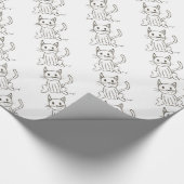 絵を描子猫包装紙 ラッピングペーパー (角)