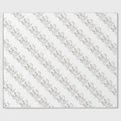 絵を描子猫包装紙 ラッピングペーパー (フラット)