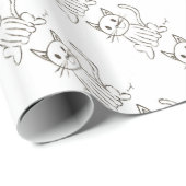 絵を描子猫包装紙 ラッピングペーパー (ロールコーナー)