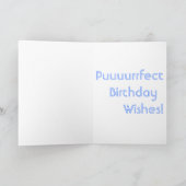 絵を描子猫「Puuurrfect誕生日」カード カード (内部)