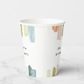 絵を描宝石の水色パーソナライズされた 紙コップ (右)