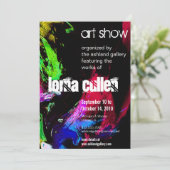 絵を描展への招待 招待状 (スタンド正面)