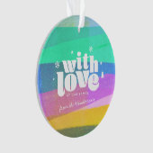 絵を描層クリスマスアクリルオーナメント オーナメント (正面)