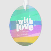 絵を描層クリスマスアクリルオーナメント オーナメント (正面)