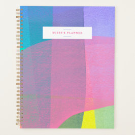 絵を描層ピンクパーソナライズされたプランナー プランナー手帳