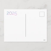 絵を描層2025年新年写真はがき シーズンポストカード (裏面)