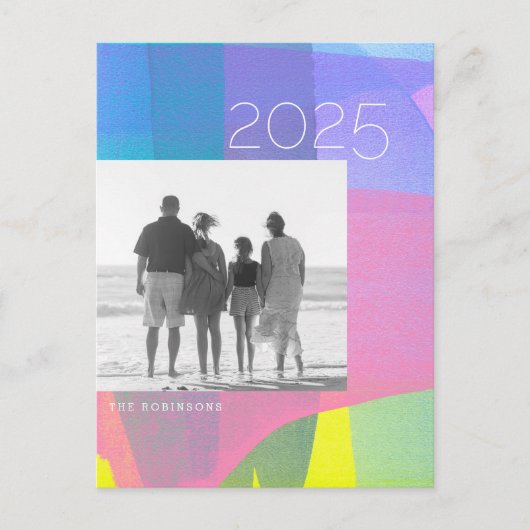 絵を描層2025年新年写真はがき シーズンポストカード (正面)