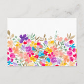 絵を描庭の野結婚花の詳細 エンクロージャーカード (裏面)