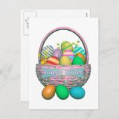 絵を描復活祭の卵 シーズンポストカード (正面/裏面)