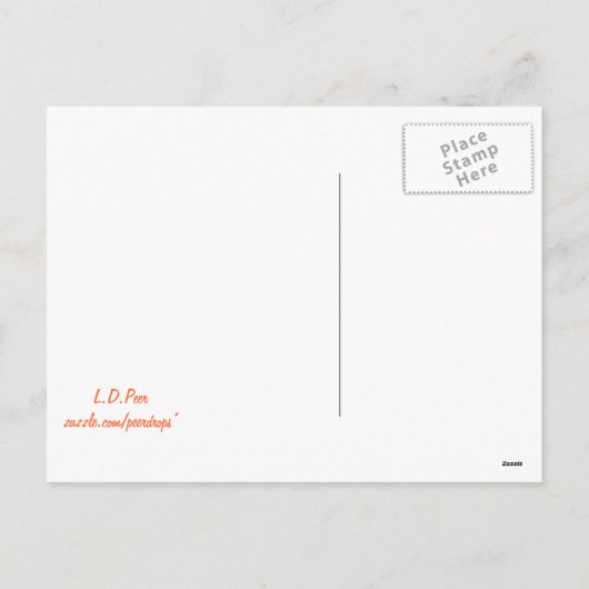 絵を描復活祭の卵 シーズンポストカード (裏面)