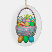 絵を描復活祭の卵 セラミックオーナメント (右)