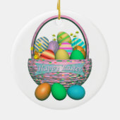 絵を描復活祭の卵 セラミックオーナメント (裏面)