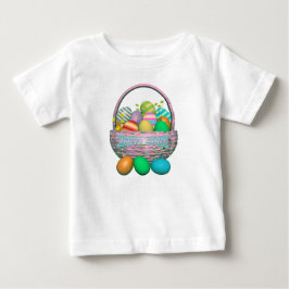 絵を描復活祭の卵 ベビーTシャツ