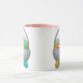 絵を描復活祭の卵 マグカップ (中央)