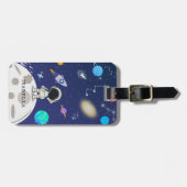 絵を描惑星と名前 ラゲッジタグ (正面横)