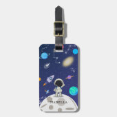 絵を描惑星と名前 ラゲッジタグ (正面縦)
