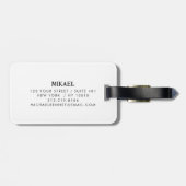 絵を描惑星と名前 ラゲッジタグ (裏面横)