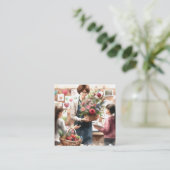 絵を描感謝していトート スクエア名刺 (スタンド正面)