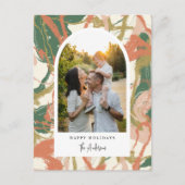 絵を描抽象芸術アーチ写真 シーズンポストカード (正面)