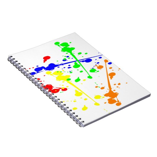絵を描抽象芸術アートカラフル ノートブック (右側)