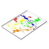 絵を描抽象芸術アートカラフル ノートブック (左側)