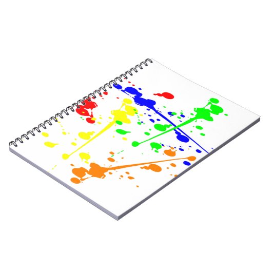 絵を描抽象芸術アートカラフル ノートブック (左側)